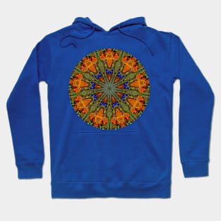 9 Orange Rockets Kaleidoscope Hoodie